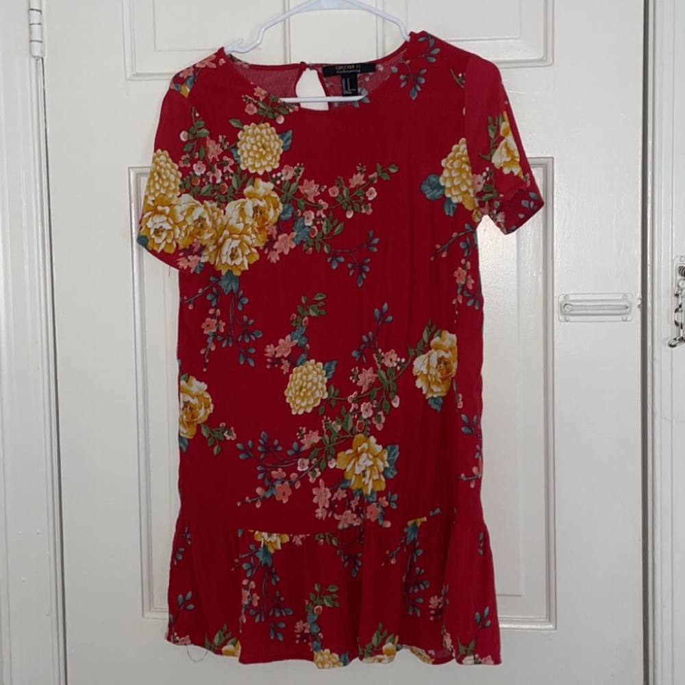 3 for $15 Forever 21 Red Floral Dress